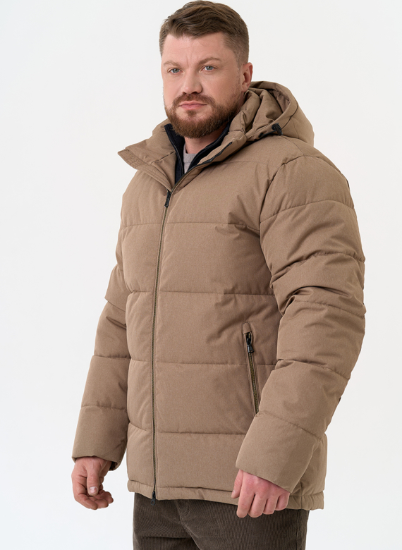 Мужской пуховик с капюшоном 