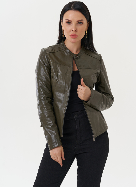 Куртка "мото" из натуральной кожи