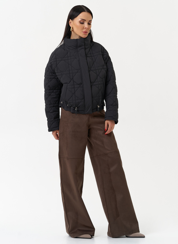 Короткая куртка с воротником стойкой