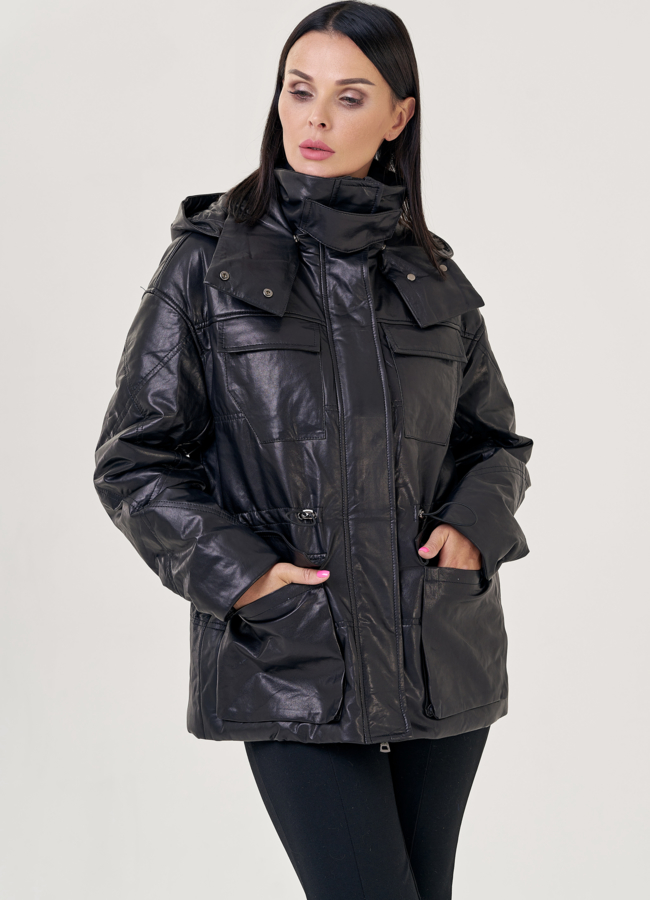 Зимние и летние женские куртки из натуральной кожи