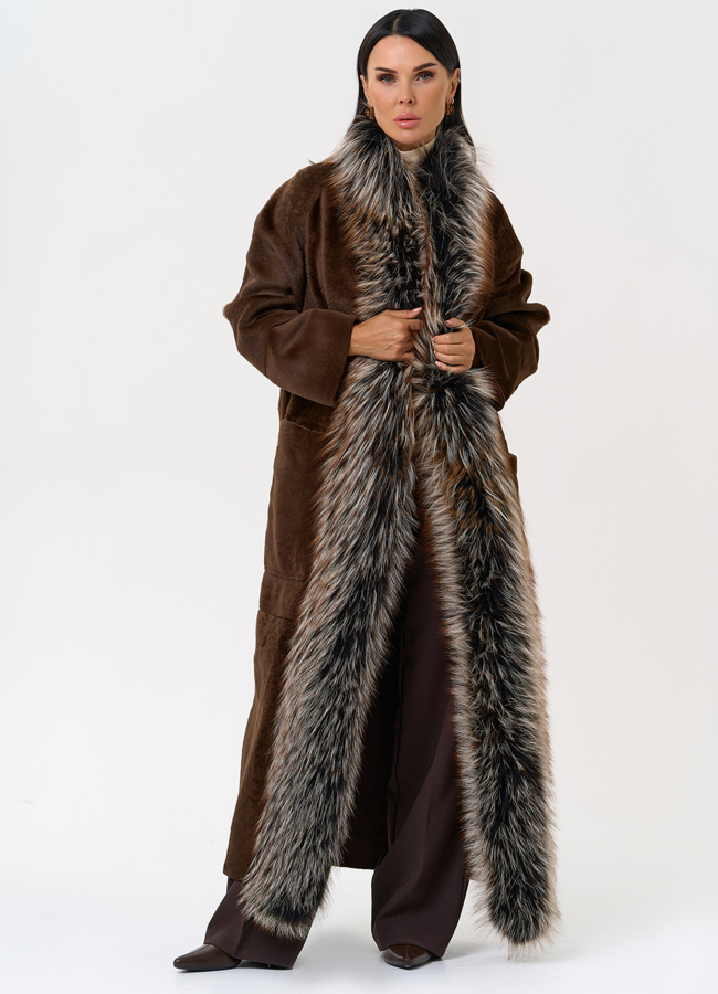 Женская дубленка из овчины Cortos модель № 31399 универмаг малина