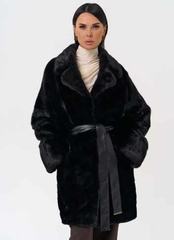Шуба с английским воротником