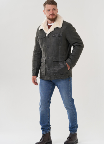 Куртка мужская из натуральной кожи 