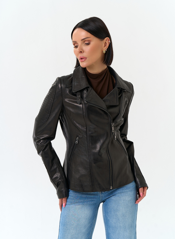 Женская кожаная куртка
