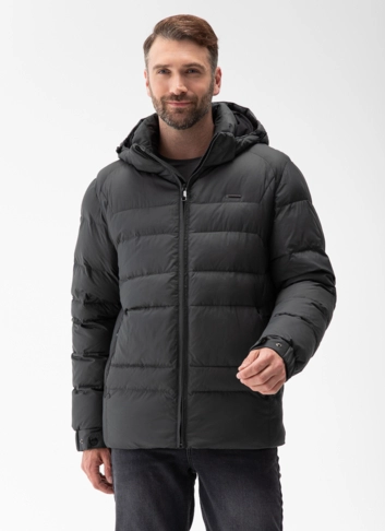 Мужской пуховик с капюшоном 