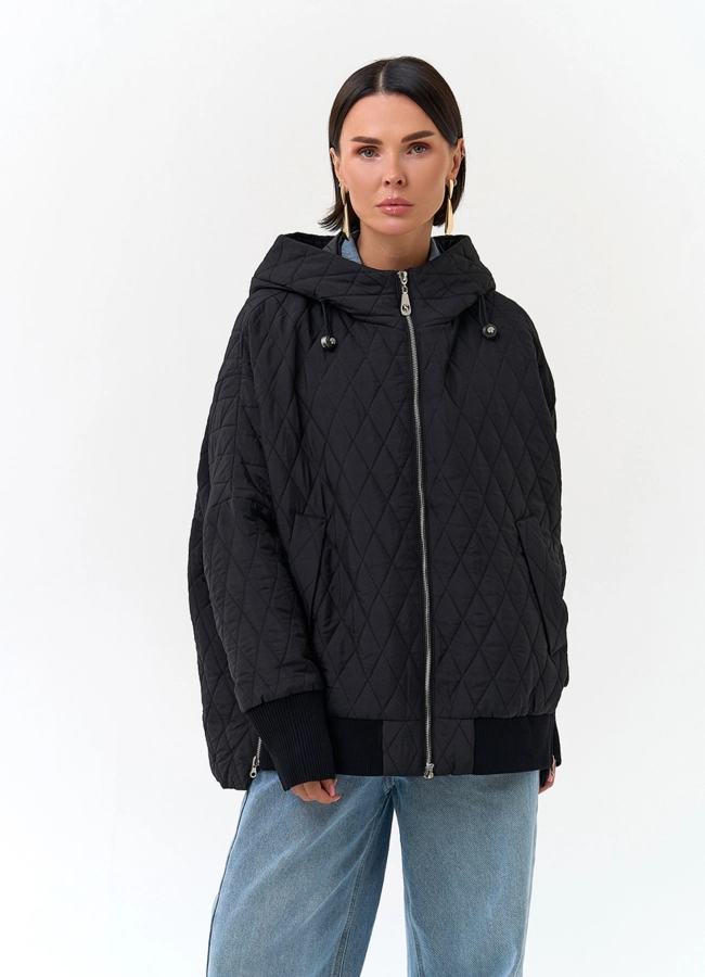 Женская куртка с капюшоном модель № 33798 в рассрочку