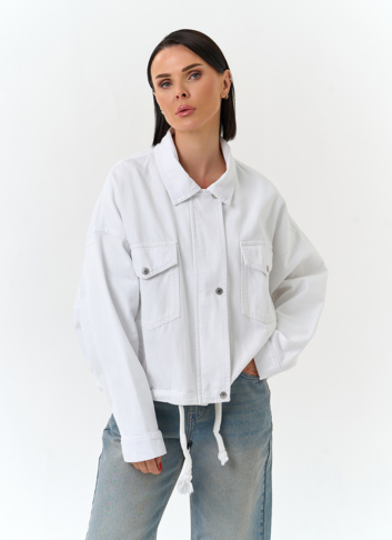 Женская объемная джинсовая куртка Женская объемная джинсовая куртка