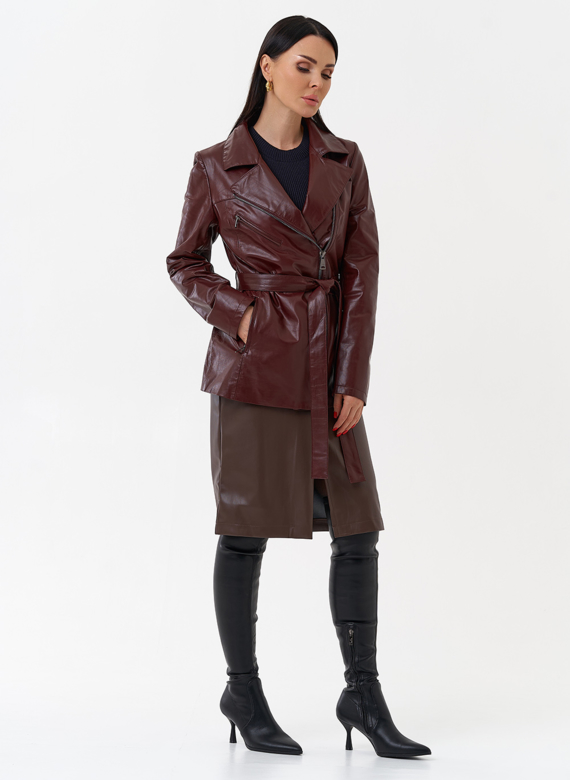 Куртка женская бордового цвета