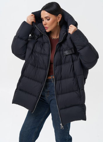 Женский пуховик с капюшоном 