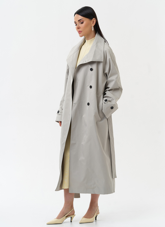 Длинный женский плащ 