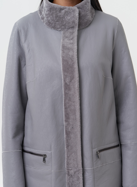 Двухсторонняя дубленка