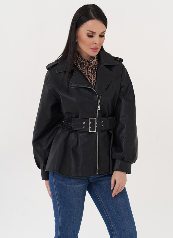 Куртка-косуха с резинкой по талии