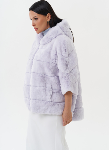 Шуба из меха кролика