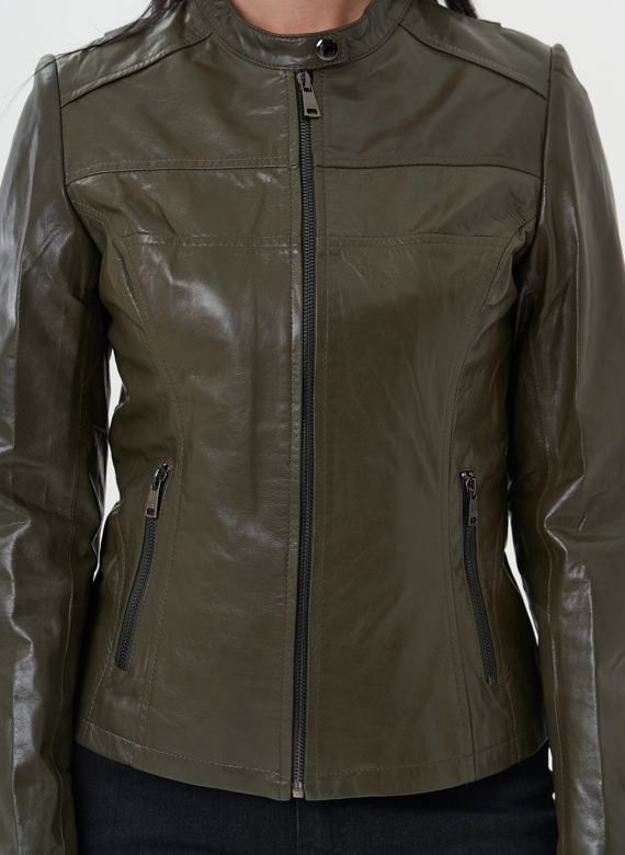 Куртка "мото" из натуральной кожи