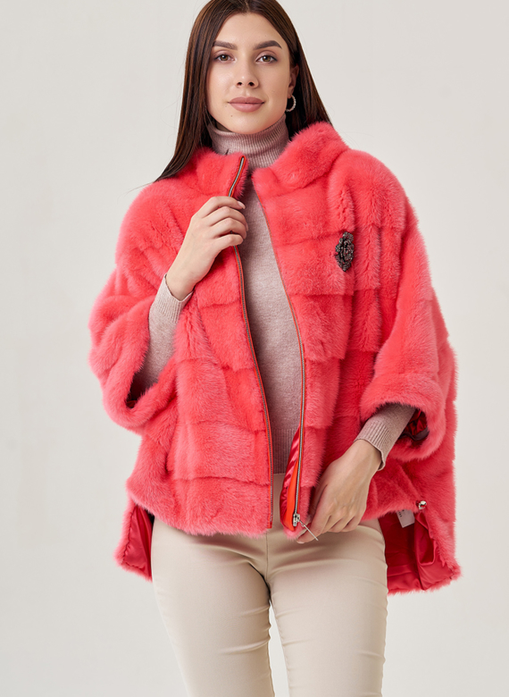 Шуба из норки оверсайз